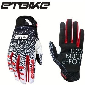 Resim Brightnova Etbıke Bisiklet Eldiveni Unisex Siyah Kırmızı L Pink Leopar Desenli Nefes Alabilir Mesh Avuç İçi Ayarlanabilir Cırt Cırt 