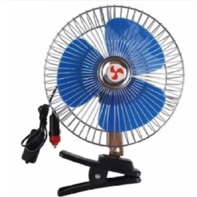 Resim Ahmet Otomotiv Araç Içi Vantilatör Serinletici 12 Volt 6 Inc Mandallı 12V Otomatik Döner Başlı V12M GG127 