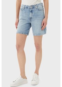 Resim Tommy Hilfiger Bayan Short Ww0ww45505 1ac Açık Mavi Açık Mavi 