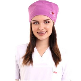 Resim Açık Mor Kalp Ritim İşlemeli Cerrahi Bone - Doktor Bone-Standart-123 Açık Mor 