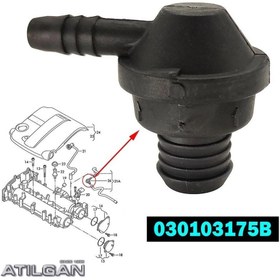 Resim EDEXPORT 030103175b Çek Valfi Oem Golf Jetta Polo A3 