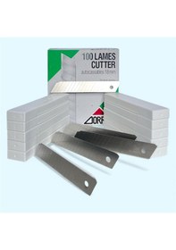 Resim Zorro 1404 Geniş Maket Bıçağı Yedeği 18mm 14 Kırımlı 100 Adet 