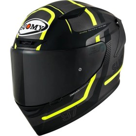 Resim Suomy Track-1 Kask Nınety Seven Gun Metal-Yellow 