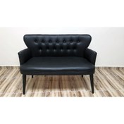 Resim Azra Aksesuar Ikili Balkon-koltuk-siyah Deri- Ofis Buro Koltugu-berjer-koltuk -bekleme Koltugu- Deri - Siyah 