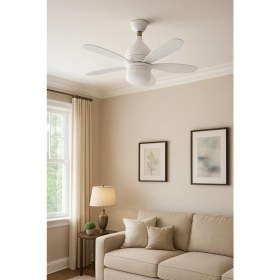 Resim Kumtel KTF-201 LED Işıklı Uzaktan Kumandalı Tavan Vantilatörü 4 Kademe Hız Özelliği ile Enerji Tasarruflu 