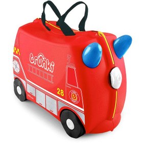 Resim Trunki Çocuk Bavulu - İtfaiye Aracı Frank 