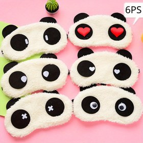 Resim Yaratıcı İfade Sevimli Panda Göz Maskesi Peluş Uyku Göz Maskesi Işık Engelleyici Göz Koruma Göz Kapağı Uyumak Yüz Maskesi Panda Göz Maskesi Elastik Kayış Şekerleme Kapı Tatil Aktiviteleri 