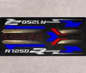 Resim R1250 R İçin Tasarlanmış Motosiklet Matı - MM7284 - Ice Grey / Kişiye Özel / 220cm x 100cm 