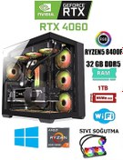 Resim DMC N328 (PUBG,GTA 5) Ryzen 5 8400F 32GB DDR5 RAM 1TB M.2,8GB RTX4060 Oyuncu Masaüstü Bilgisayarı 