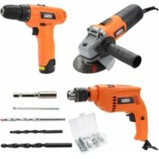 Resim Attlas El Aletleri Seti Ekonomik Çok Amaçlı 3 Lü Set Eco Set 3g Lı MATKAP+TAŞLAMA+12V Vidalama 