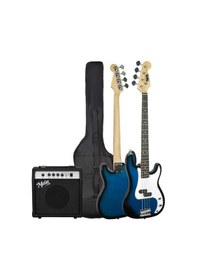 Resim Midex Cbg-460bl 46 İnç 4/4 Yetişkin Amfili Bas Gitar Seti Blue 