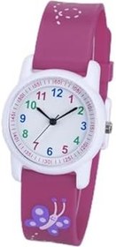 Resim Kelebek Motifli Analog 6-13 Yaş Çocuk Kol Saati ST-303956 