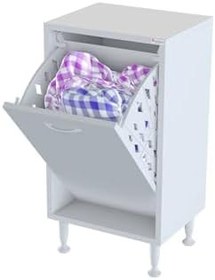 Resim Çok Amaçlı Sepetli Dolap | Banyo, Mutfak, Ayakkabılık, Oyuncak Dolabı | 14 Ölçü Seçeneği (35–100 cm) | Modüler Tasarım | 75x32,5 cm (Beyaz, 35 cm) 