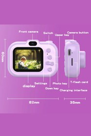 Resim Zineets Tripodlu Mini 1080p Hd Çocuk Kamera Ve Akıllı Bileklik Seti Dijital Fotoğraf Makinesi 