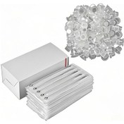 Resim Shineyee Başlangıç Ve Profesyonel Kullanıcılar İçin 100 Parça Dövme Seti: İğneler Ve Mürekkep Kapları 