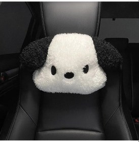 Resim Liangmei Araba Kafalık Boyun Sevimli Peluş Köpek Arkalığı Altın 