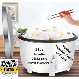 Resim Impa 174607 Rıce Cooker 110V Pilav Pişirici 3,6 Litre 