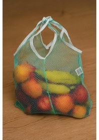 Resim 40x60 Turkuaz Pazar Filesi Dayanıklı Sebze Meyve Taşıma Filesi Turkuaz 