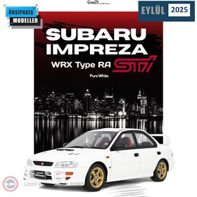 Resim 1:18 2000 Subaru Impreza WRX Tpye RA Sti Pure White 