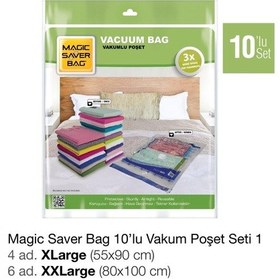 Resim Magic Saver Bag 10'Lu Vakumlu Poşet Seti 1 