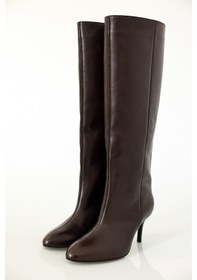 Resim Kahverengi Topuklu Klasik Çizme 25357 Kahve Rengi 