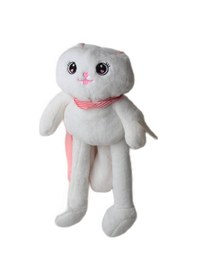 Resim İthal Kumaş Kulakları & Ayakları Uzayıp Küçülen Sevimli Tavşan Peluş Oyuncak & Uyku Arkadaşı 75 Cm. 001 