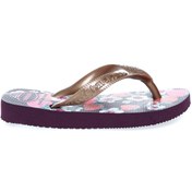 Resim Havaianas Mor Kız Çocuk Terlik 400005 Flores Eggplant/ 