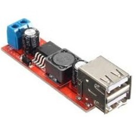Resim Gözeler Çift Usb Çıkışlı 9v / 12v / 24v / 36v - 5v Dönüştürücü Dc 3a 