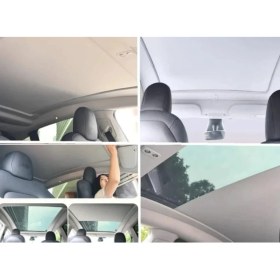 Resim Tesla Model Y Juniper Için Uyumlu Elektrikli Tavan Perdesi 