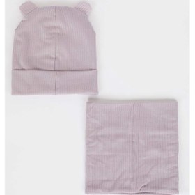 Resim Defacto Kız Bebek 2li Takım Fitilli Kaşkorse Bere Boyunluk C8174a524wnpn101 Pembe 