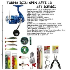 Resim Turna Avı İçin Spin Olta Seti 13 