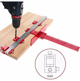 Resim Rox Wood 0058 Delik Delme Merkezleme Kılavuz Cetveli 