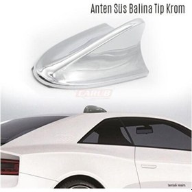 Resim Carub Anten Süs Balık Sırtı Krom 1 