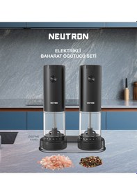 Resim Neutron Ntl-pg-33d Elektrikli Çiftli Baharat Öğütücü 