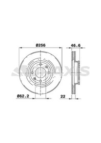 Resim Kia Rio Fren Diski On 2005-2012 Braxıs Ae0247 2adettir 