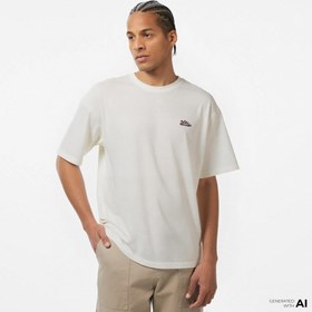 Resim New Balance Lifestyle Unisex Bej T-Shirt 