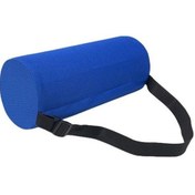 Resim Kraliyet Mavisi Lomber Rulo Yastık Bellek Köpük Sırt Ağrısını Rahatlatmak Duruş Geliştirmek Bel Desteği Ev Araç Aksesuarları 