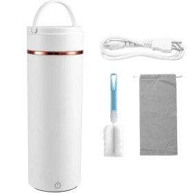 Resim Empoorlium 6 Değişken Ön Ayarlı Mini Elektrikli Su Isıtıcısı Taşınabilir Seyahat Çaydanlığı 500 ml 316 Paslanmaz Çelik Otomatik Kapanma Abd Fişi (Yurt Dışından) 
