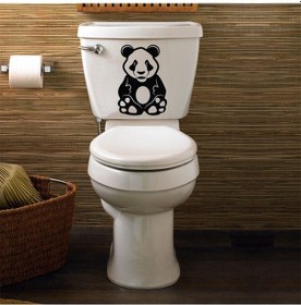 Resim Wc Klozet için Panda Sticker Yapıştırma Model1 