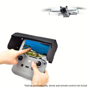 Resim 1pc STARTRC Ayarlanabilir Cam Elyaf Kare Drone Kamera Mount, DJI Mini 2/ Mavic 3/ Air 3/ Air 2S ile Uyumlu, Telefon Gölgelik Aksesuarı, DJI Mini 2/ Mavic 3/ Air 3/ Air 2S için Batarya Dahil Değil 