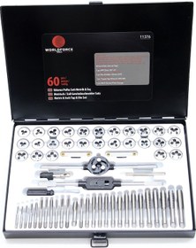 Resim Worldforce 60 Parça Pafta Kılavuz Seti S2 Çelik Profesyonel N11.1200 
