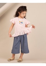 Resim Denokids Ollie&Olla Pembe Nopeli Kız Bluz Çok Renkli 