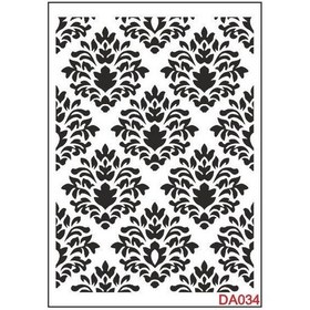 Resim Damask Desen Stencil Şablon 35X50 Da-034 