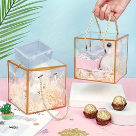 Resim Hediye Kutusu Şeffaf Plastik Saklama Kutusu, Çift Kapaklı Tasarım: Yurt, Okul, Ofis ve Yatak Odası için Uygun - Malzeme: Plastik, Şeffaf Hediye Saklama Kutusu ve Giysi Kutusu 