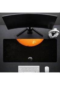 Resim 90x40 Cm Uzay Desenli Oyuncu Gaming Mouse Pad Kaymaz Kauçuk Taban Fare Altlığı XXL Mousepad Galaxy Serisi 