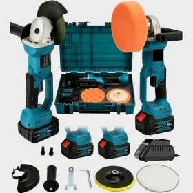 Resim PremiumPort Çok Fonksiyonlu Şarjlı Taşlama ve Polisaj Seti 58W 5AH, Güçlü ve Pratik 