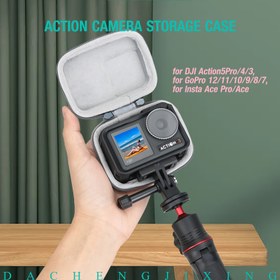 Resim Aksiyon Kamerası Taşınabilir Saklama Çantası, Alaşım Tokalı Mini Seyahat Çantası | DJI Action6/5Pro/4/3, GoPro 12/11/10/9/8/7, Insta Ace Pro/Ace için Sert Kabuk Koruyucu Kılıf - Kompakt ve Hafif Tasarım, Cadılar Bayramı, Noel Hediyeleri 