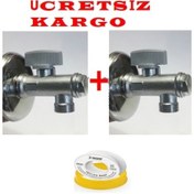 Resim Filtreli Musluk Taharet Musluk 2 Adet Krom 