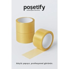 Resim 45MM x 100 Metre Koli Bandı | 48 Adet | Güçlü Yapışkanlı Şeffaf Paketleme Bandı 