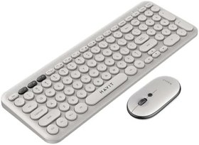 Resim Havit KB254GCM Kablosuz Klavye Mouse Set (Gri) 